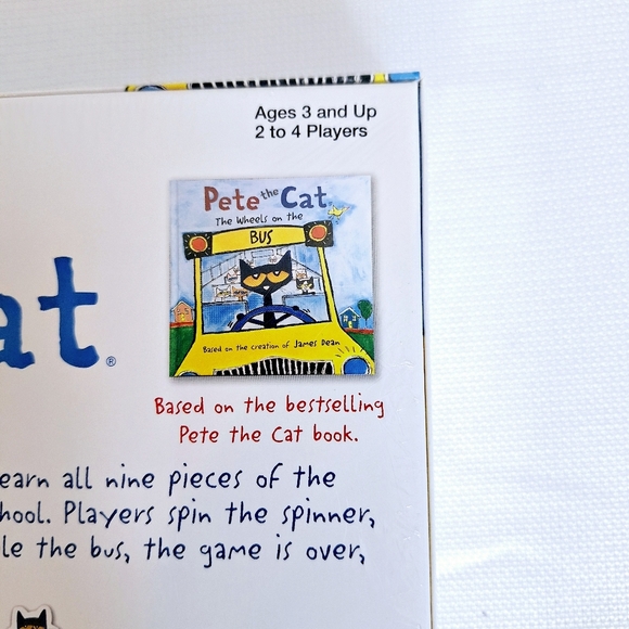 Pete the Cat brand " The Wheels on the Bus" Play and learning board game. - Picture 3 of 5